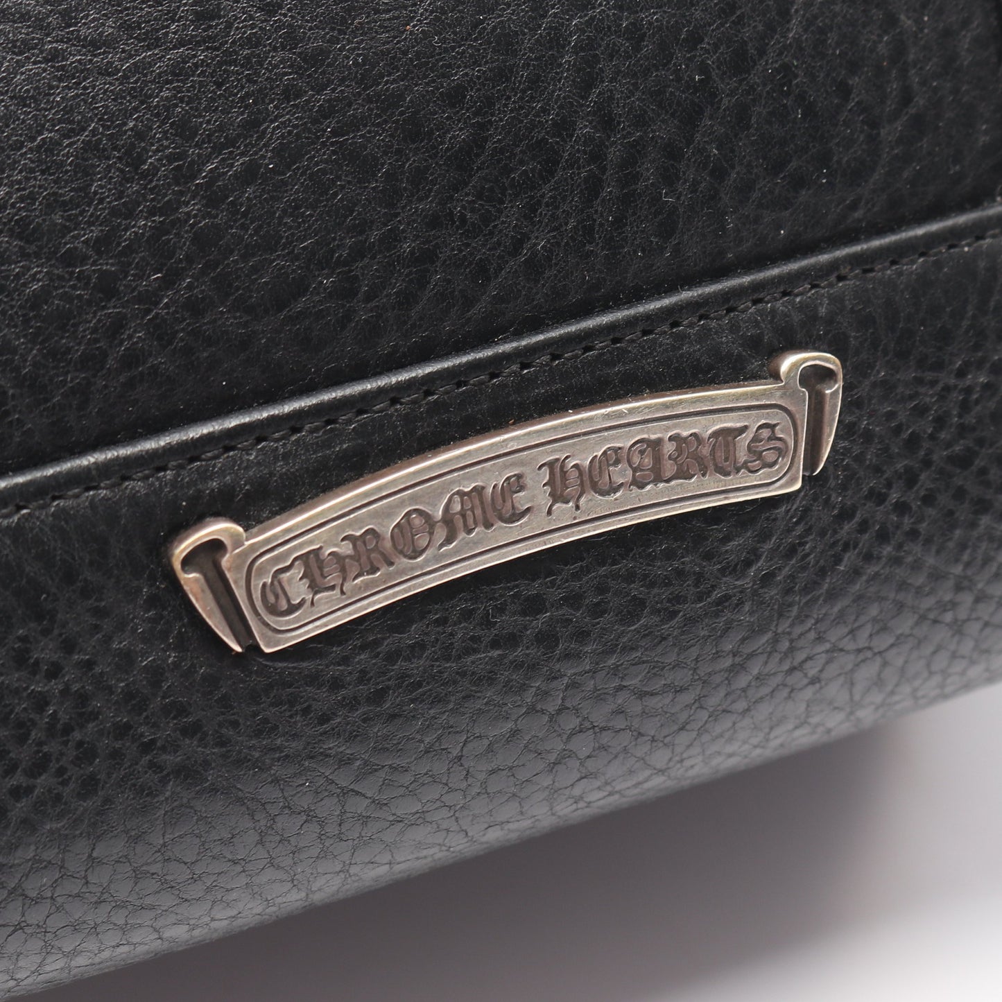 ハンドバッグ レザー ブラック クロムハーツ バッグ Chrome Hearts