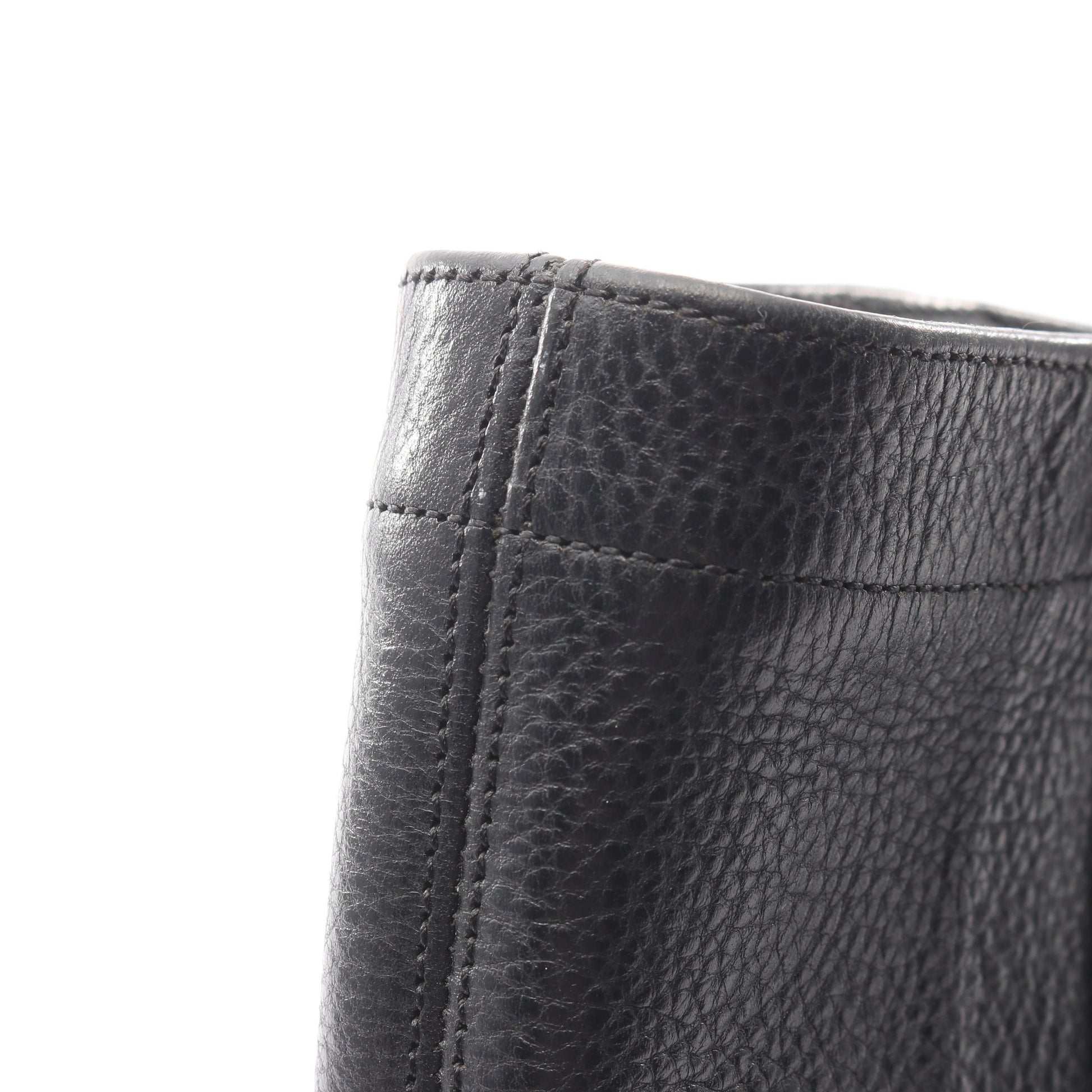ハンドバッグ レザー ブラック クロムハーツ バッグ Chrome Hearts