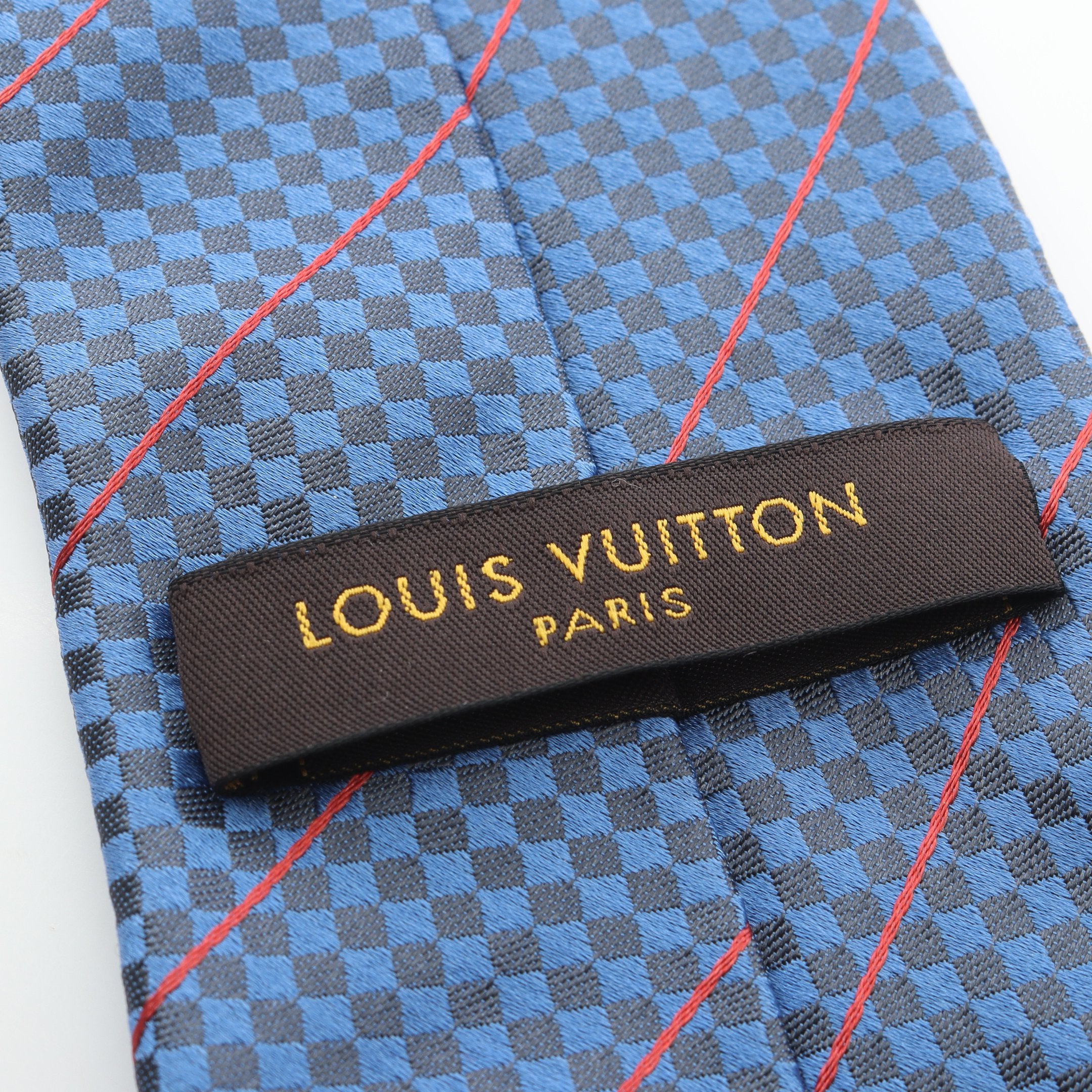 ルイヴィトン LOUIS VUITTON ダミエ柄シルクネクタイ LOUIS VUITTON（ルイ・ヴィトン） ネクタイ ダミエ レギュラータイ