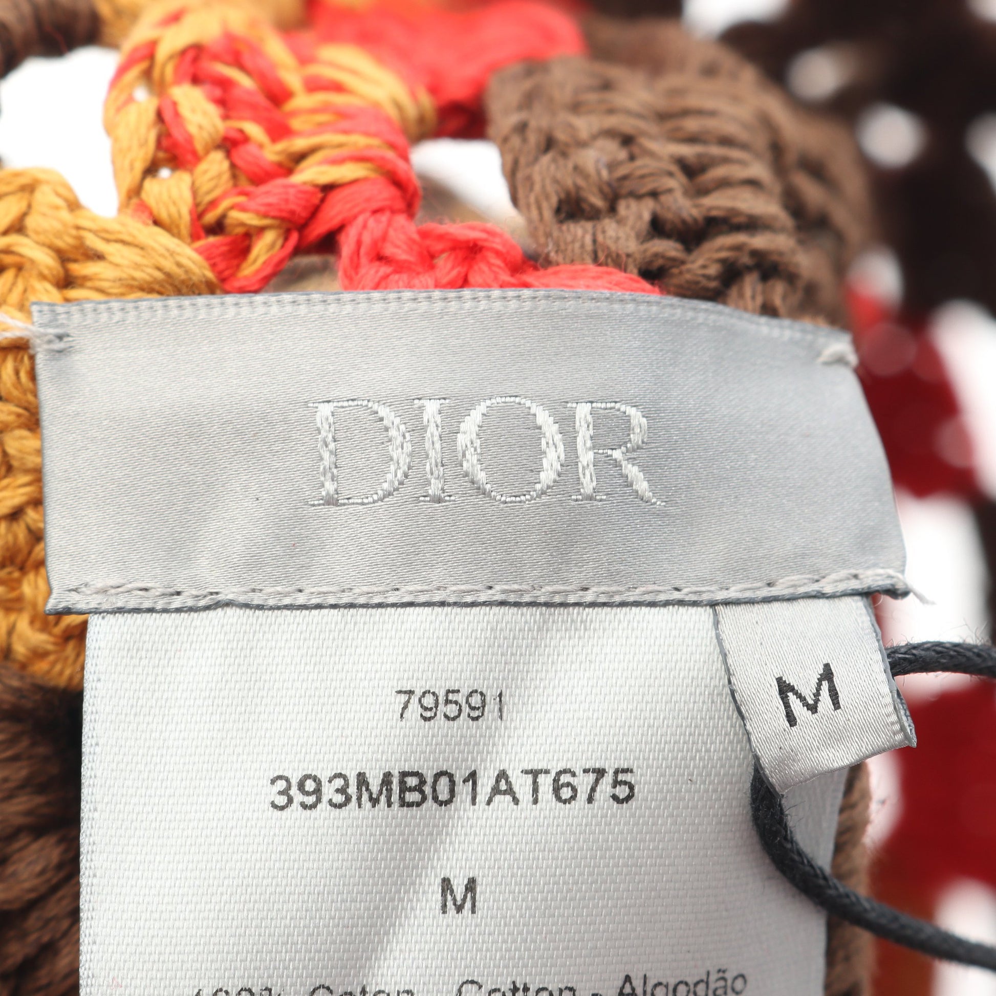DIOR × Denim Tears クロシェ ハット コットン ブラウン レッド オレンジ クリスチャンディオール 財布・小物 Christian Dior