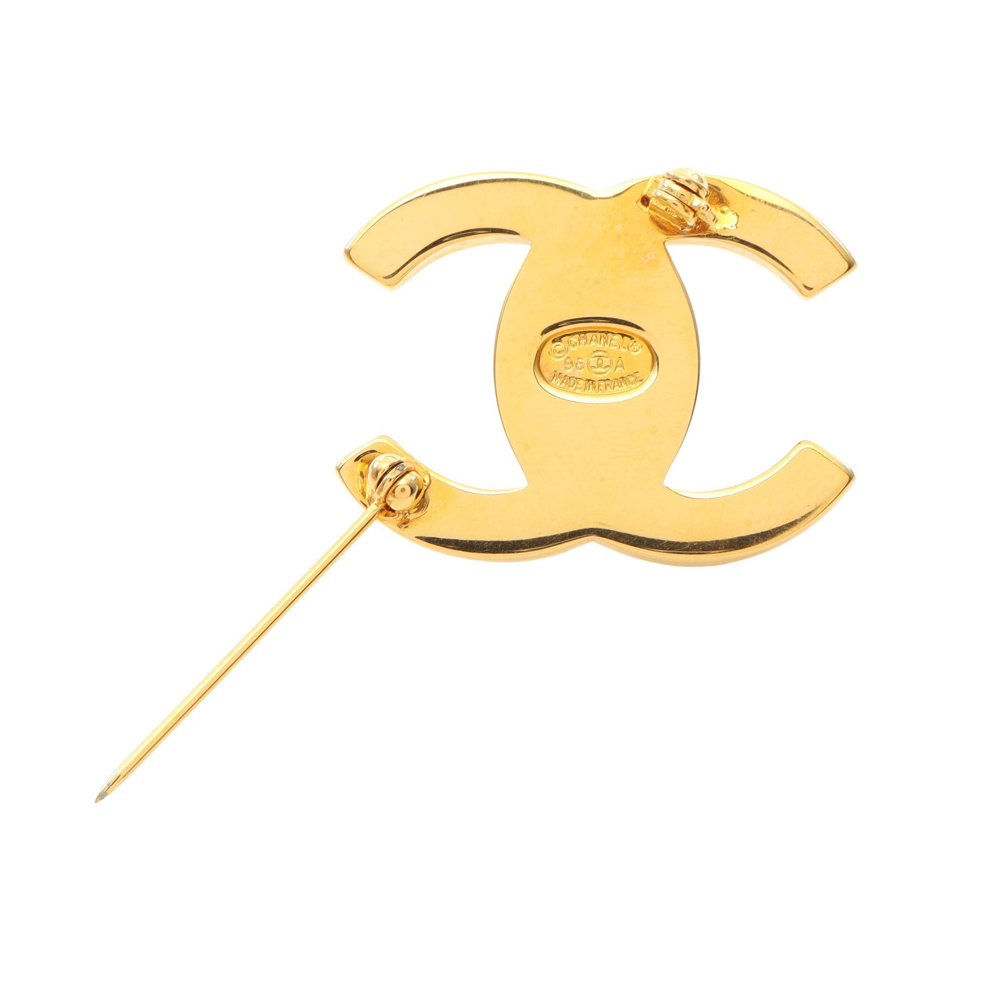 ココマーク ターンロック ブローチ GP ゴールド 96A シャネル アクセサリー CHANEL