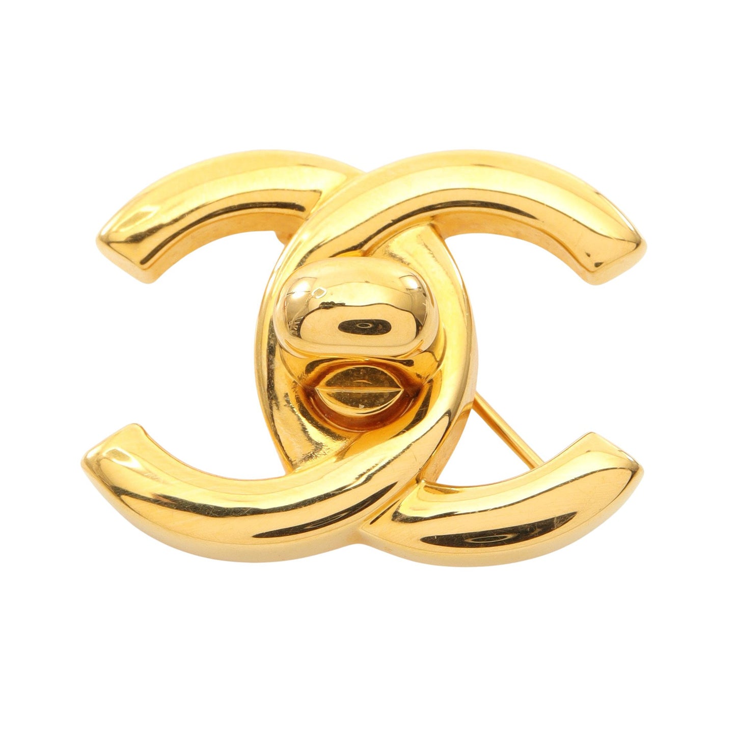ココマーク ターンロック ブローチ GP ゴールド 96A シャネル アクセサリー CHANEL
