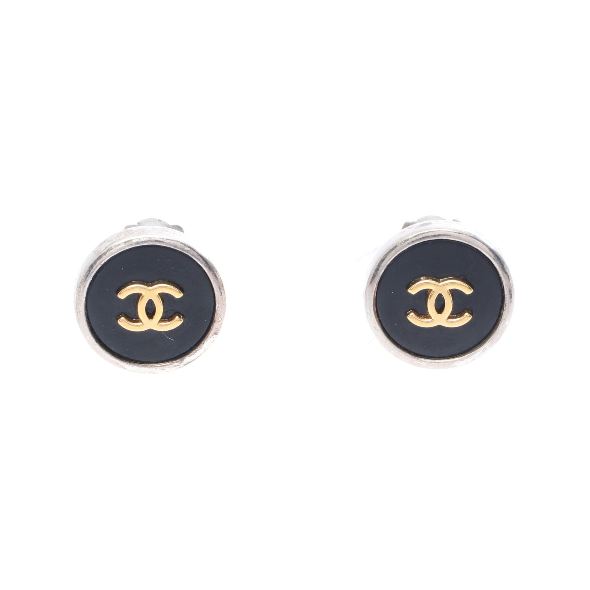 ココマーク サークル イヤリング GP シルバー ブラック ゴールド 96P シャネル アクセサリー CHANEL