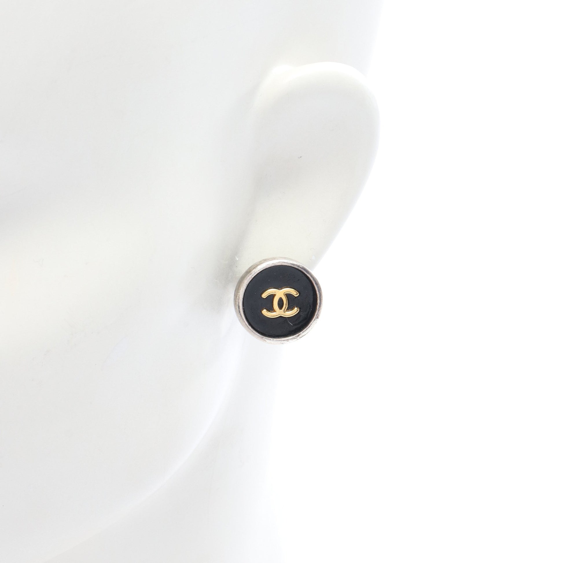 ココマーク サークル イヤリング GP シルバー ブラック ゴールド 96P シャネル アクセサリー CHANEL