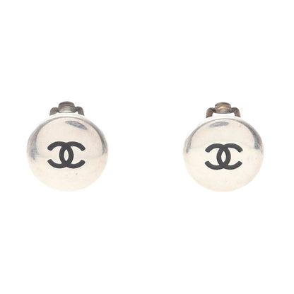 ココマーク イヤリング シルバー ブラック 96A シャネル アクセサリー CHANEL