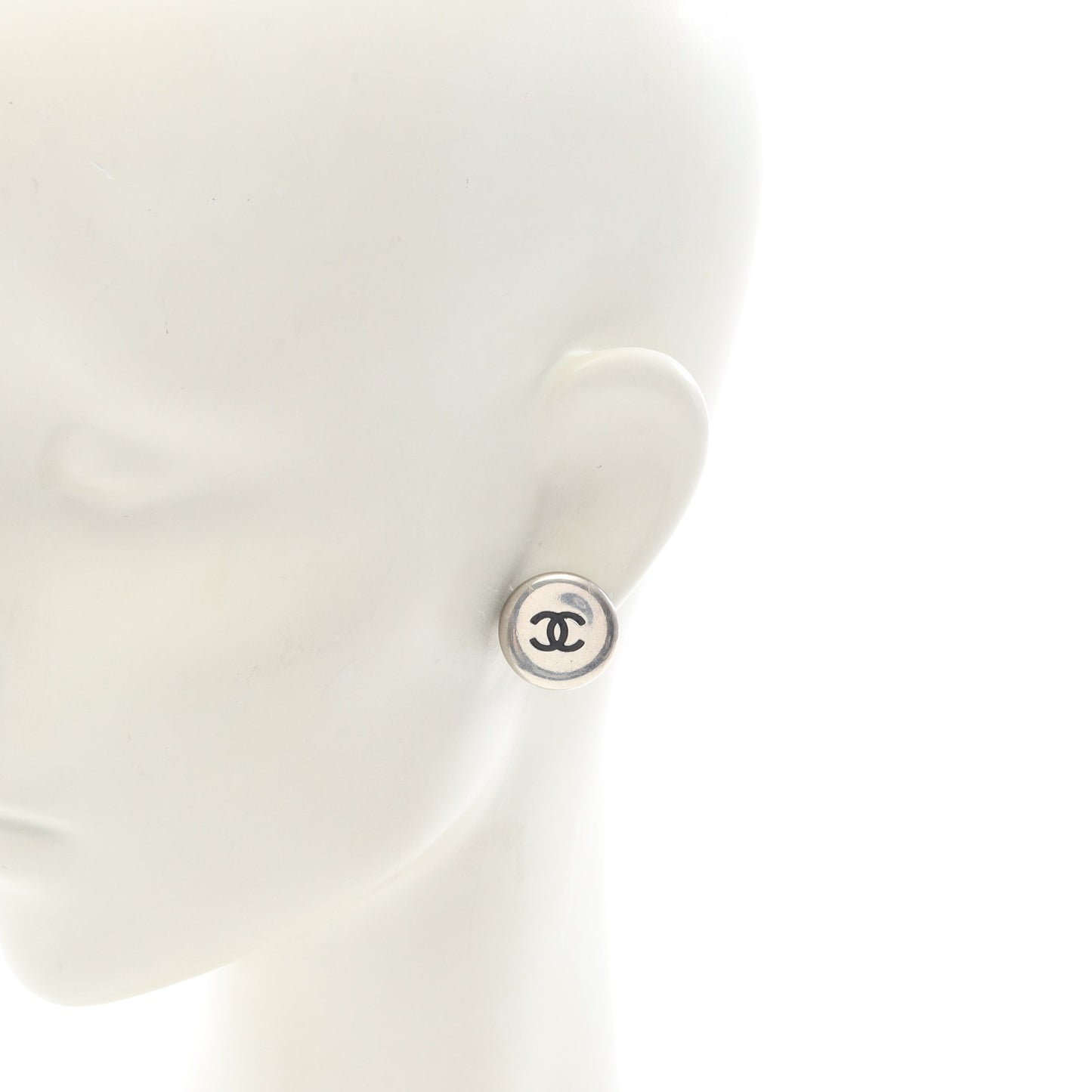 ココマーク イヤリング シルバー ブラック 96A シャネル アクセサリー CHANEL