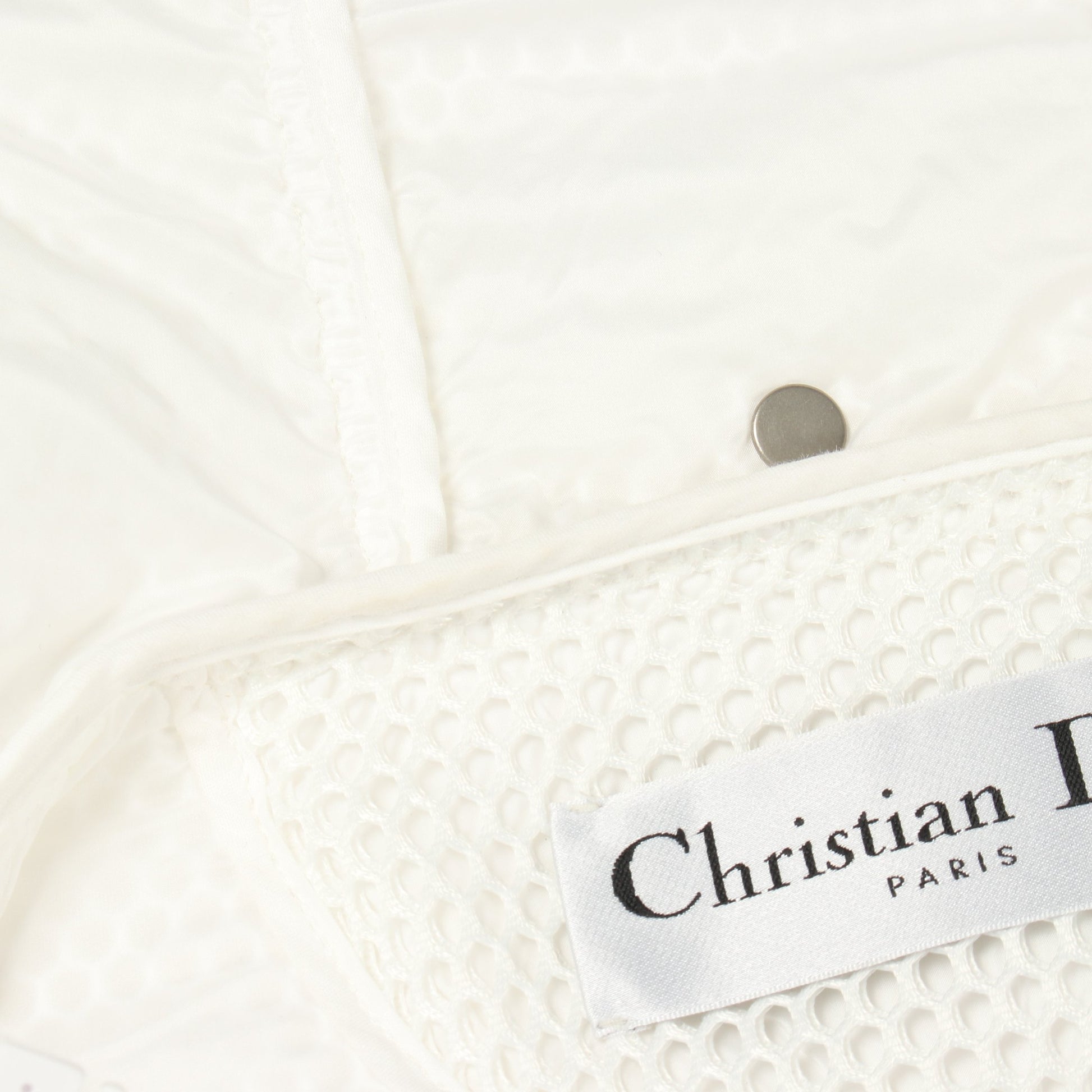 メッシュ ロゴ アノラックジャケット マウンテンパーカー ホワイト クリスチャンディオール アウター Christian Dior