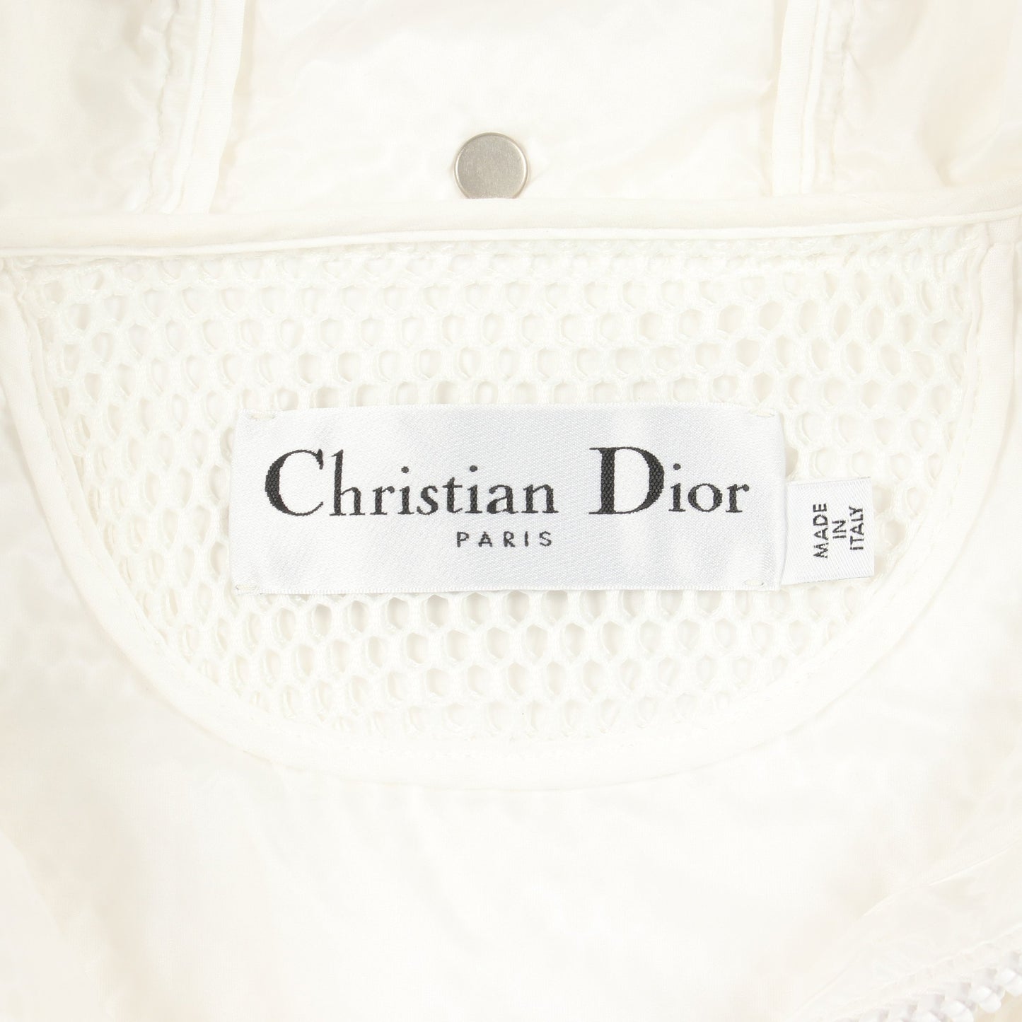 メッシュ ロゴ アノラックジャケット マウンテンパーカー ホワイト クリスチャンディオール アウター Christian Dior