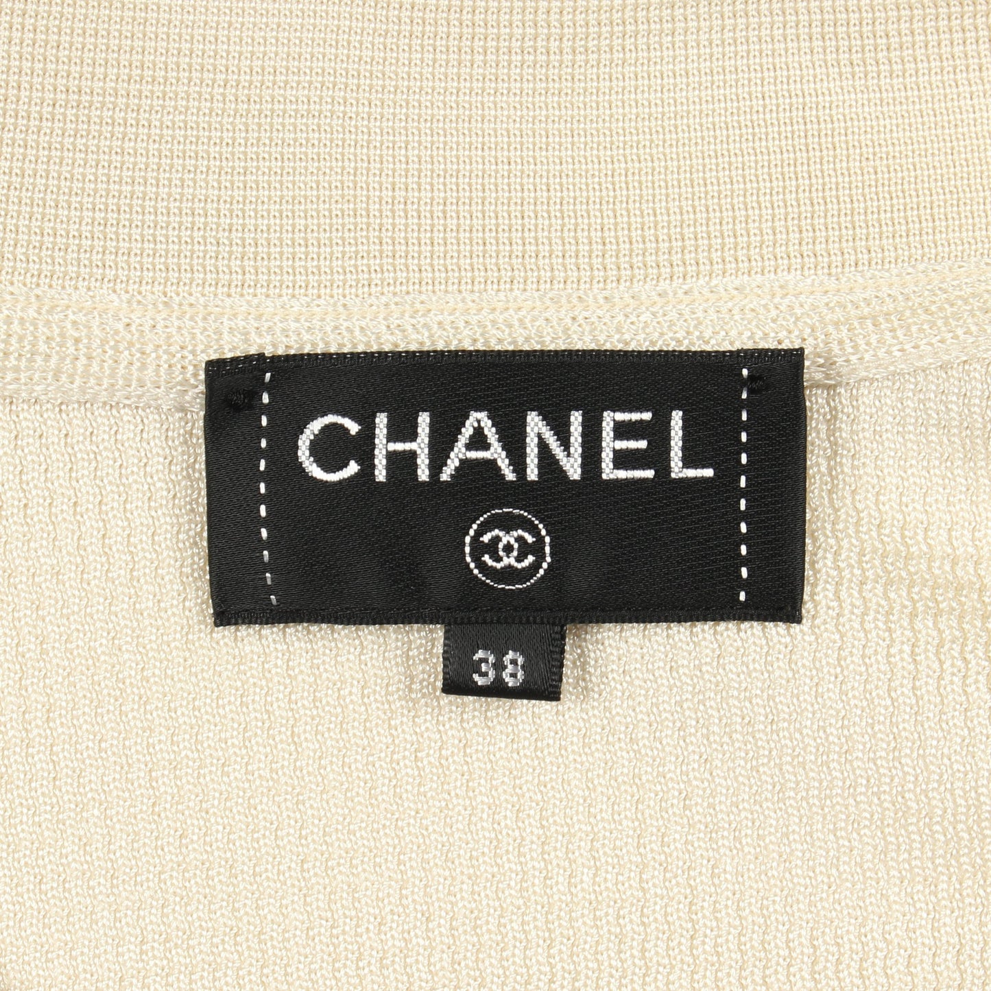 ココマークボタン ニット ジャケット ビスコース アイボリー シャネル アウター CHANEL