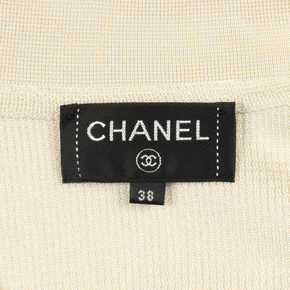 ココマークボタン ニット ジャケット ビスコース アイボリー シャネル アウター CHANEL