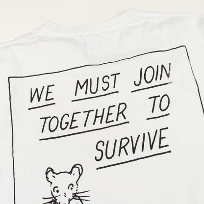 LOEWE × JOE BRAINARD DON'T FORGET クルーネック 半袖Tシャツ コットン ホワイト ロエベ トップス LOEWE