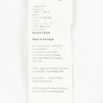 LOEWE × JOE BRAINARD DON'T FORGET クルーネック 半袖Tシャツ コットン ホワイト ロエベ トップス LOEWE