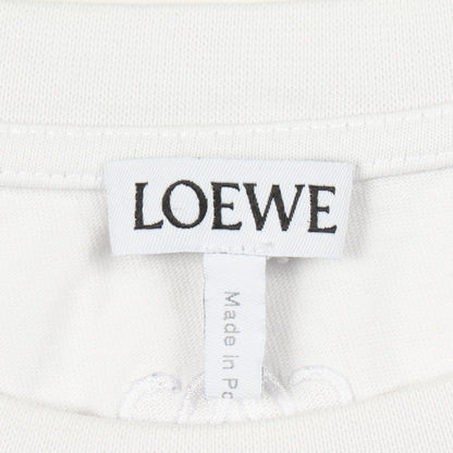 LOEWE × JOE BRAINARD DON'T FORGET クルーネック 半袖Tシャツ コットン ホワイト ロエベ トップス LOEWE