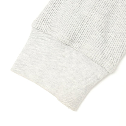 アーチロゴ サーマル クルーネック 長袖Tシャツ コットン グレー シュプリーム トップス Supreme