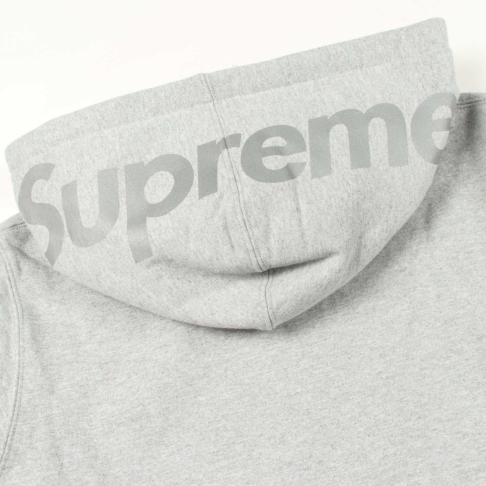 3M Reflective Logo Thermal Zip Up ジップアップパーカー コットン グレー シュプリーム トップス Supreme