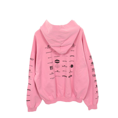 22S アーカイブ ロゴ フーディ プルオーバーパーカー コットン ピンク バレンシアガ トップス BALENCIAGA