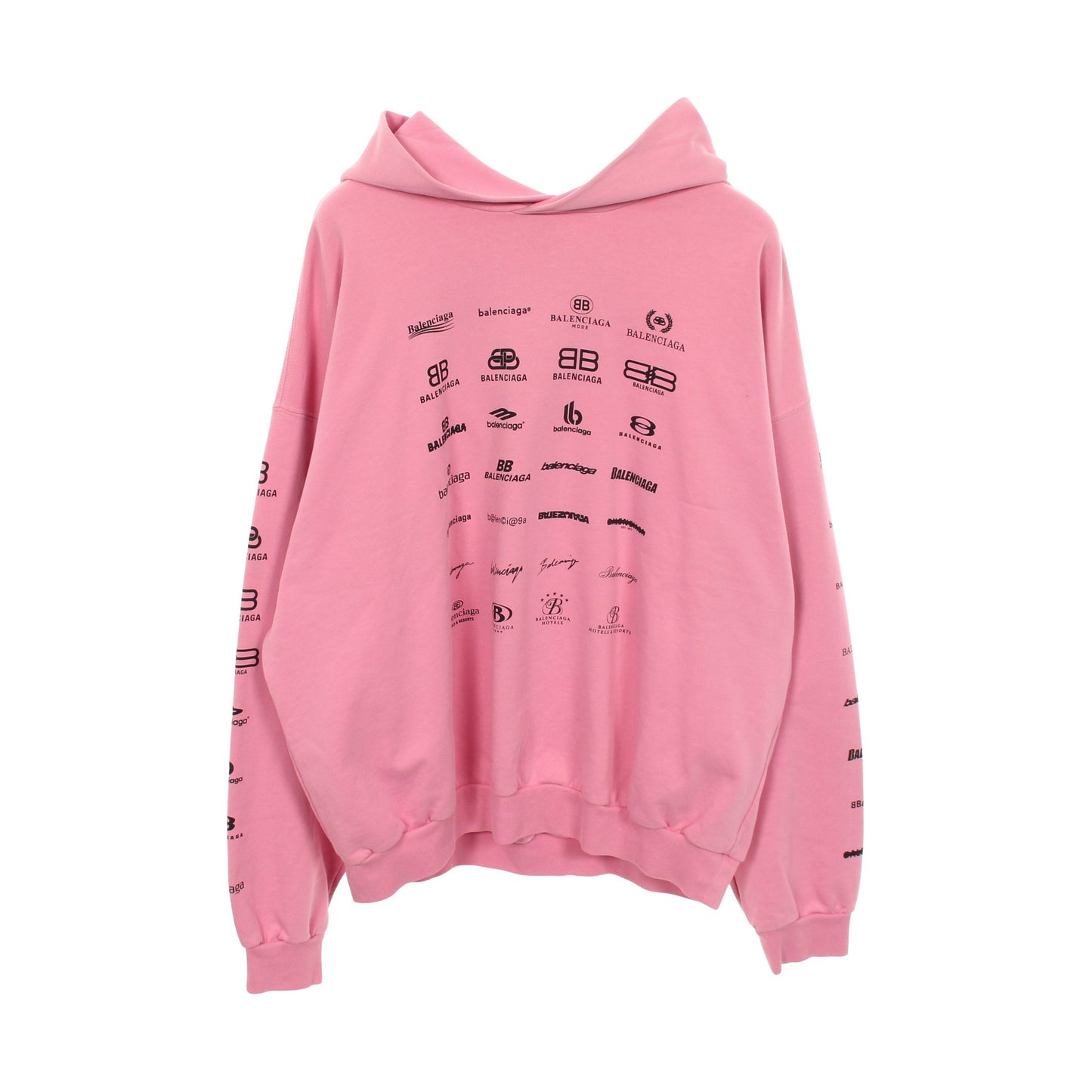 22S アーカイブ ロゴ フーディ プルオーバーパーカー コットン ピンク バレンシアガ トップス BALENCIAGA