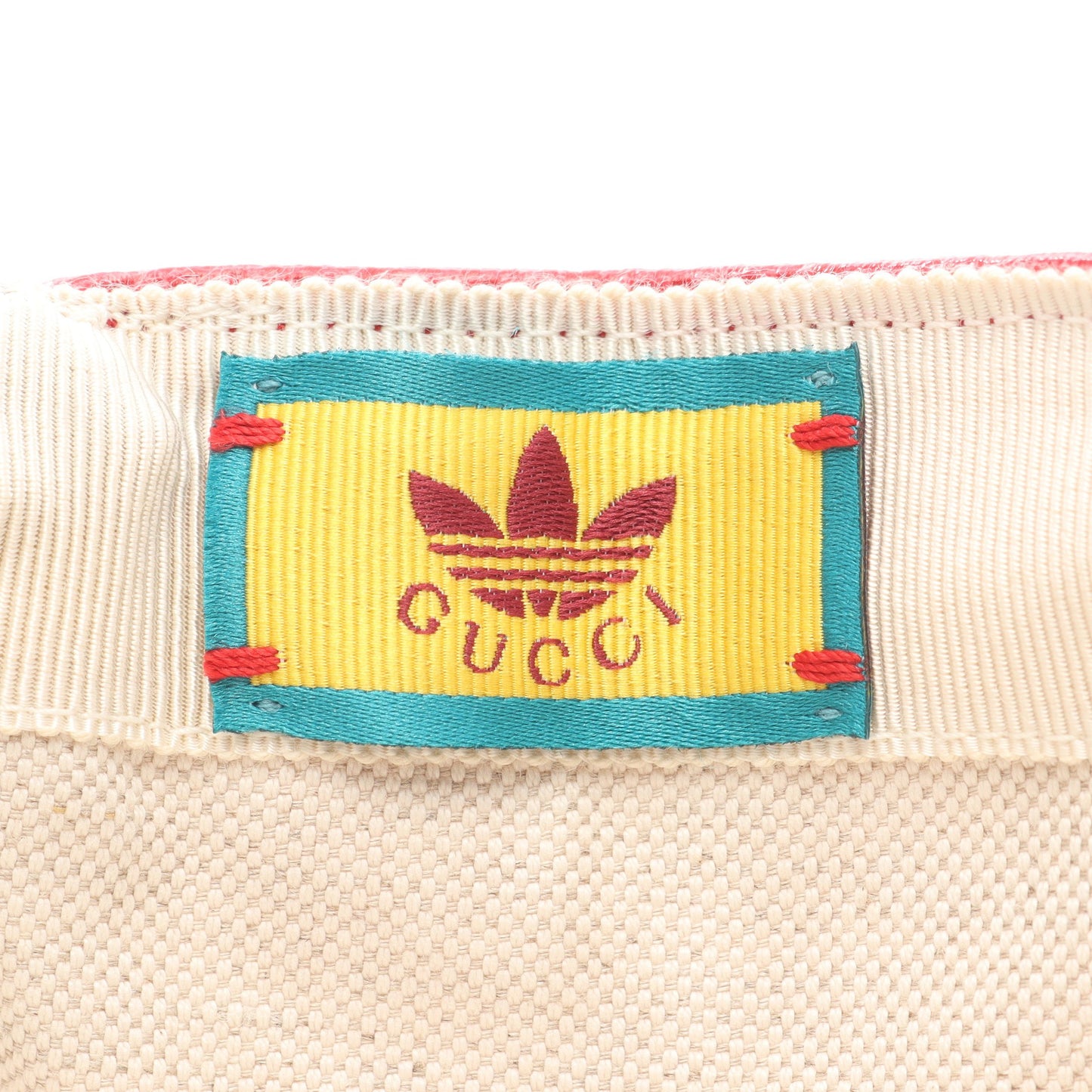 GUCCI × adidas GG柄 トレフォイル ベースボール キャップ ナイロン コットン レザー レッド ブラック グッチ 財布・小物 GUCCI