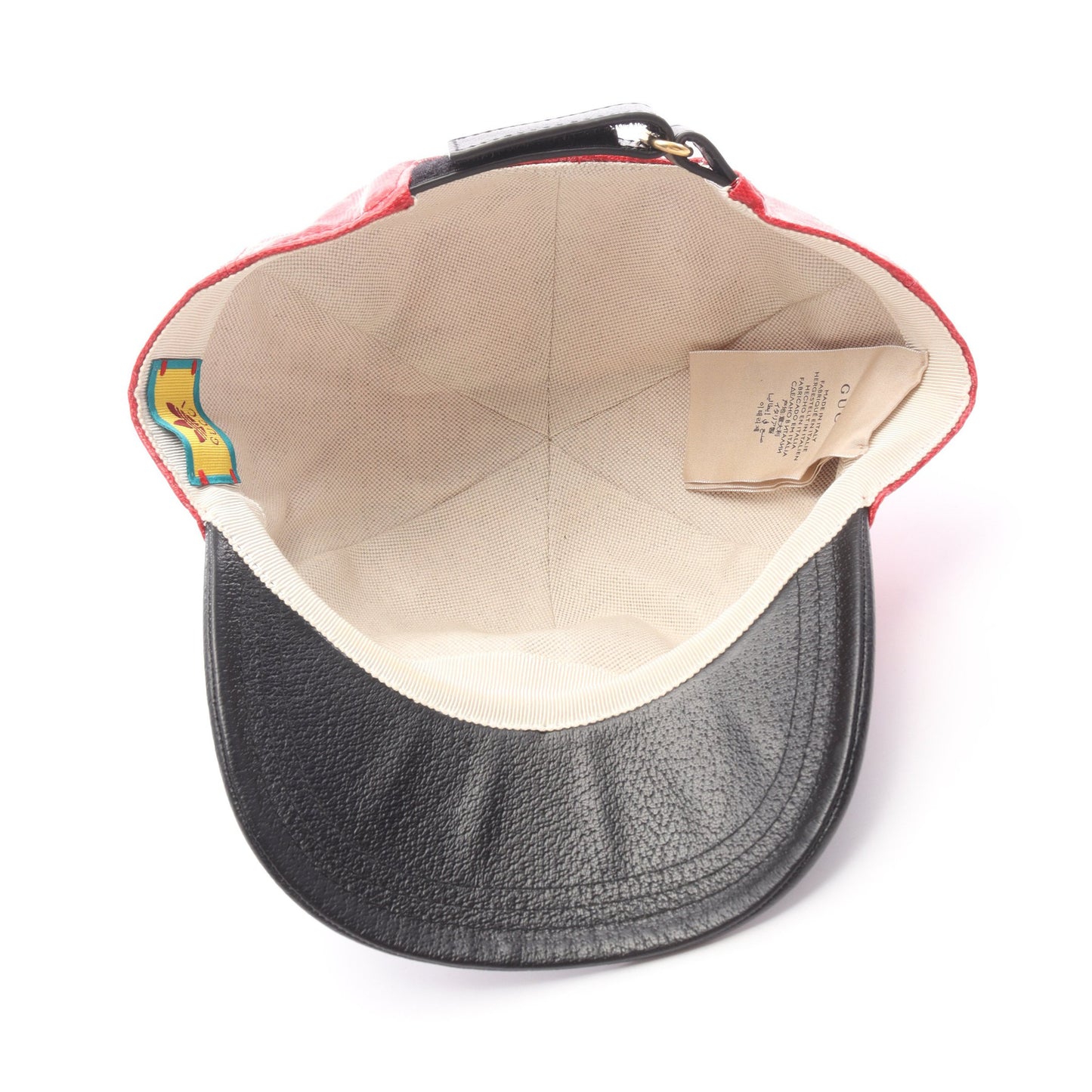 GUCCI × adidas GG柄 トレフォイル ベースボール キャップ ナイロン コットン レザー レッド ブラック グッチ 財布・小物 GUCCI