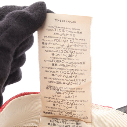 GUCCI × adidas GG柄 トレフォイル ベースボール キャップ ナイロン コットン レザー レッド ブラック グッチ 財布・小物 GUCCI