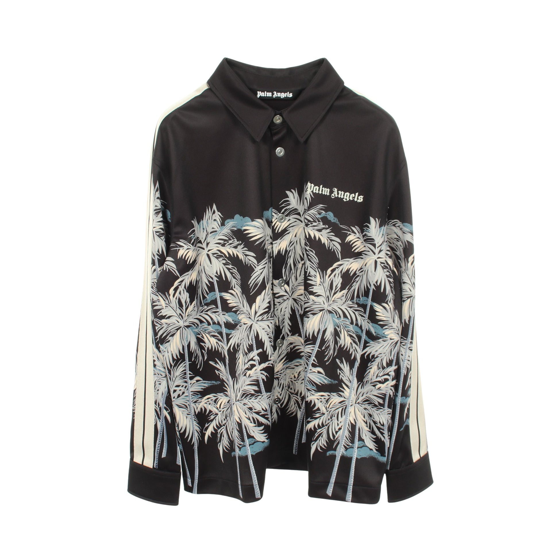 パームツリー トラックシャツ ジャケット ブラック ベージュ パームエンジェルス アウター Palm Angels