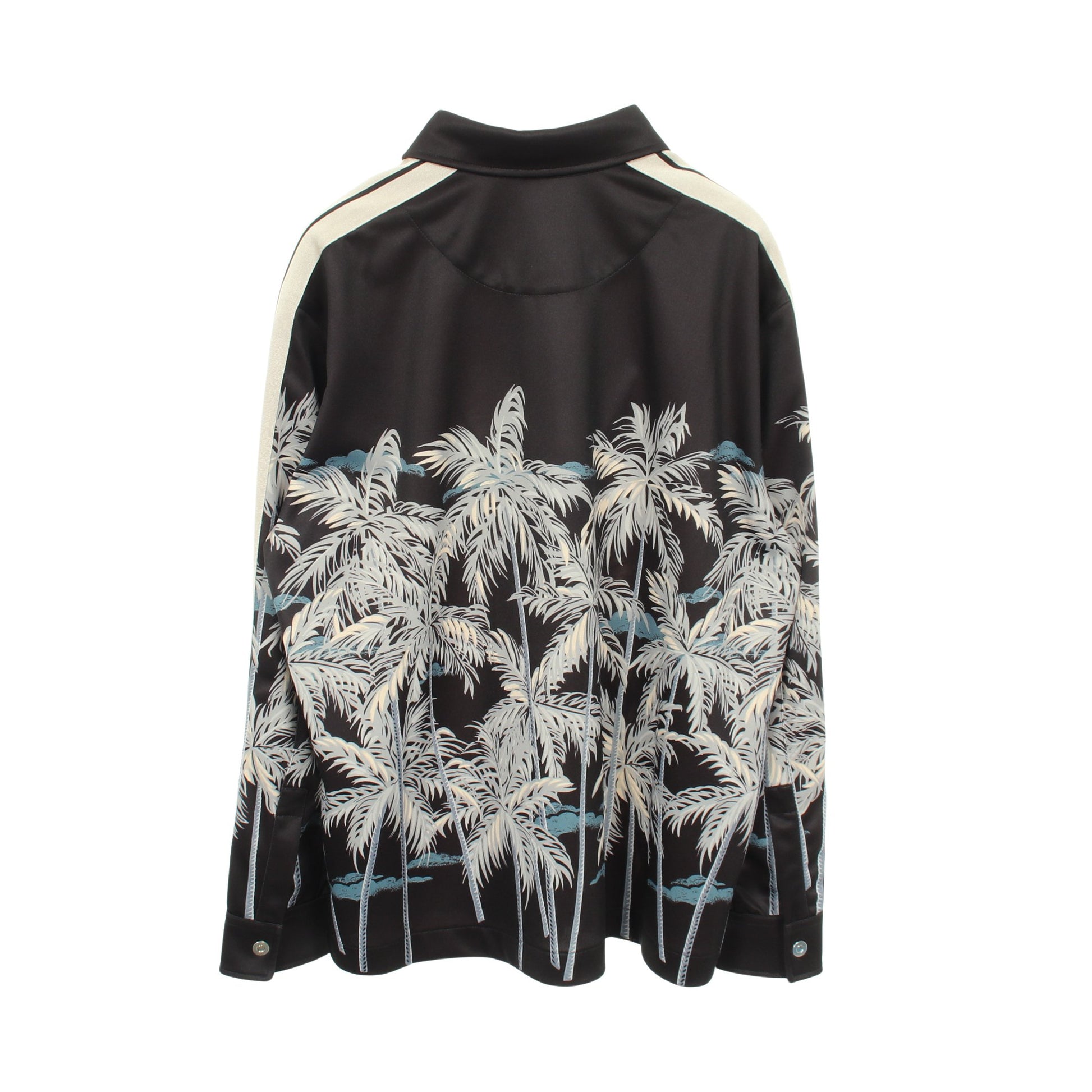 パームツリー トラックシャツ ジャケット ブラック ベージュ パームエンジェルス アウター Palm Angels