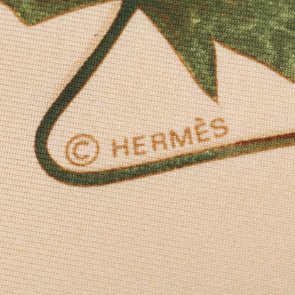 カレ90 A WALK IN THE PARK スカーフ シルク ベージュ マルチカラー エルメス 財布・小物 HERMES