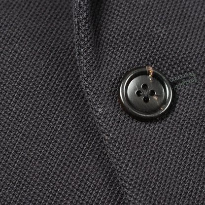 リブニット切替 エンブレム テーラードジャケット コットン ブラック マルチカラー グッチ アウター GUCCI
