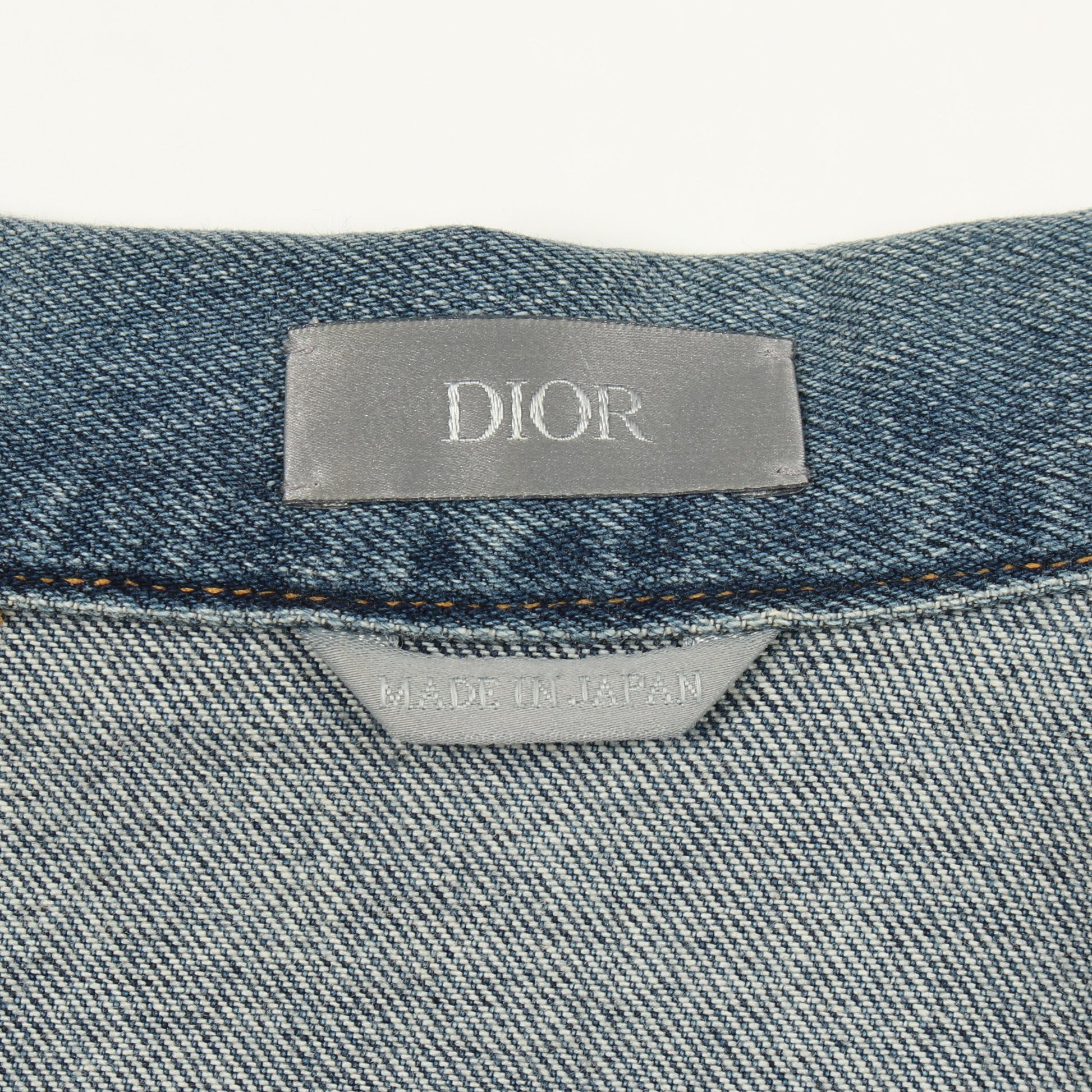 Dior HOMME × KENNY SCHARF ロゴ スナップシャツジャケット デニムジャケット コットン ブルー ディオール アウター DIOR