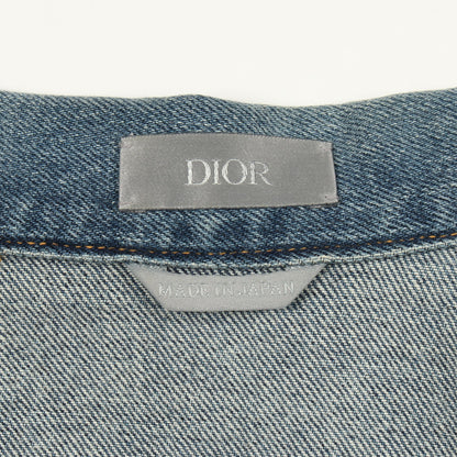 Dior HOMME × KENNY SCHARF ロゴ スナップシャツジャケット デニムジャケット コットン ブルー ディオール アウター DIOR
