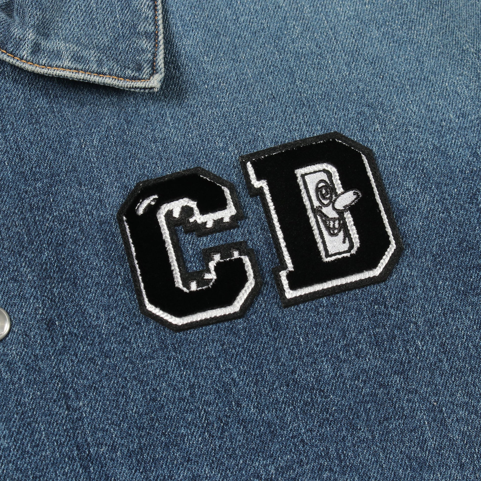 Dior HOMME × KENNY SCHARF ロゴ スナップシャツジャケット デニムジャケット コットン ブルー ディオール アウター DIOR