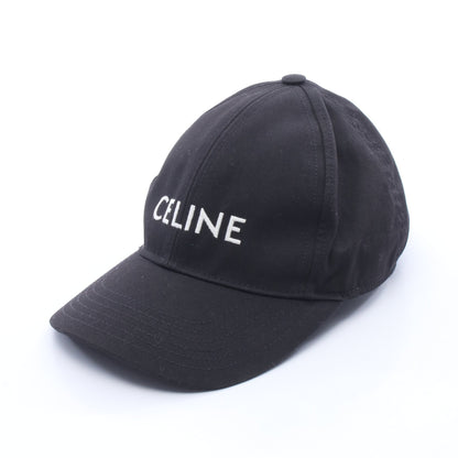 ロゴ刺繍 ベースボール キャップ コットン ブラック セリーヌ 財布・小物 CELINE