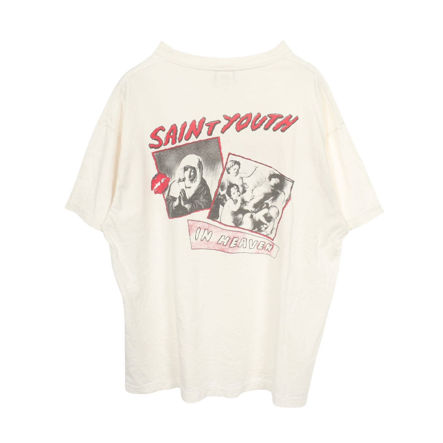 SAINT YOUTH 半袖Tシャツ コットン ホワイト セント マイケル トップス SAINT MICHAEL