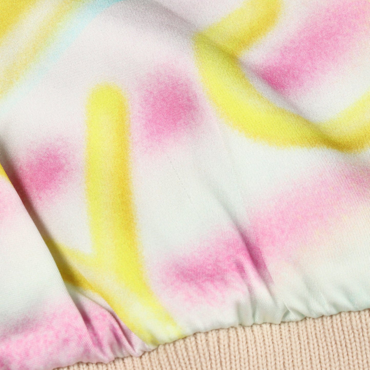 CELINE × MARCELO LAVIN HEAVENLY DAYS テディブルゾン ボンバージャケット ビスコース アイボリー ブルー マルチカラー セリーヌ アウター CELINE