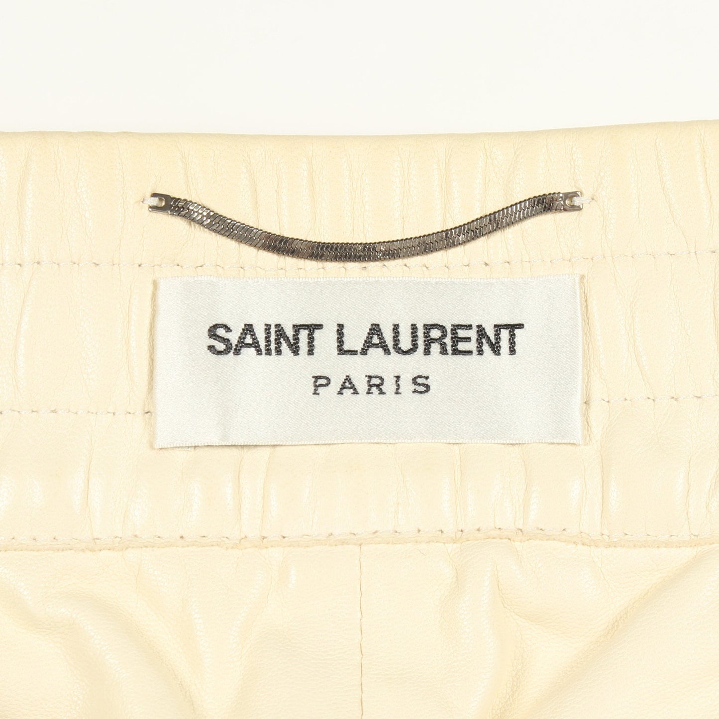 ジョガーパンツ イージーパンツ ラムレザー アイボリー サンローランパリ ボトムス SAINT LAURENT PARIS