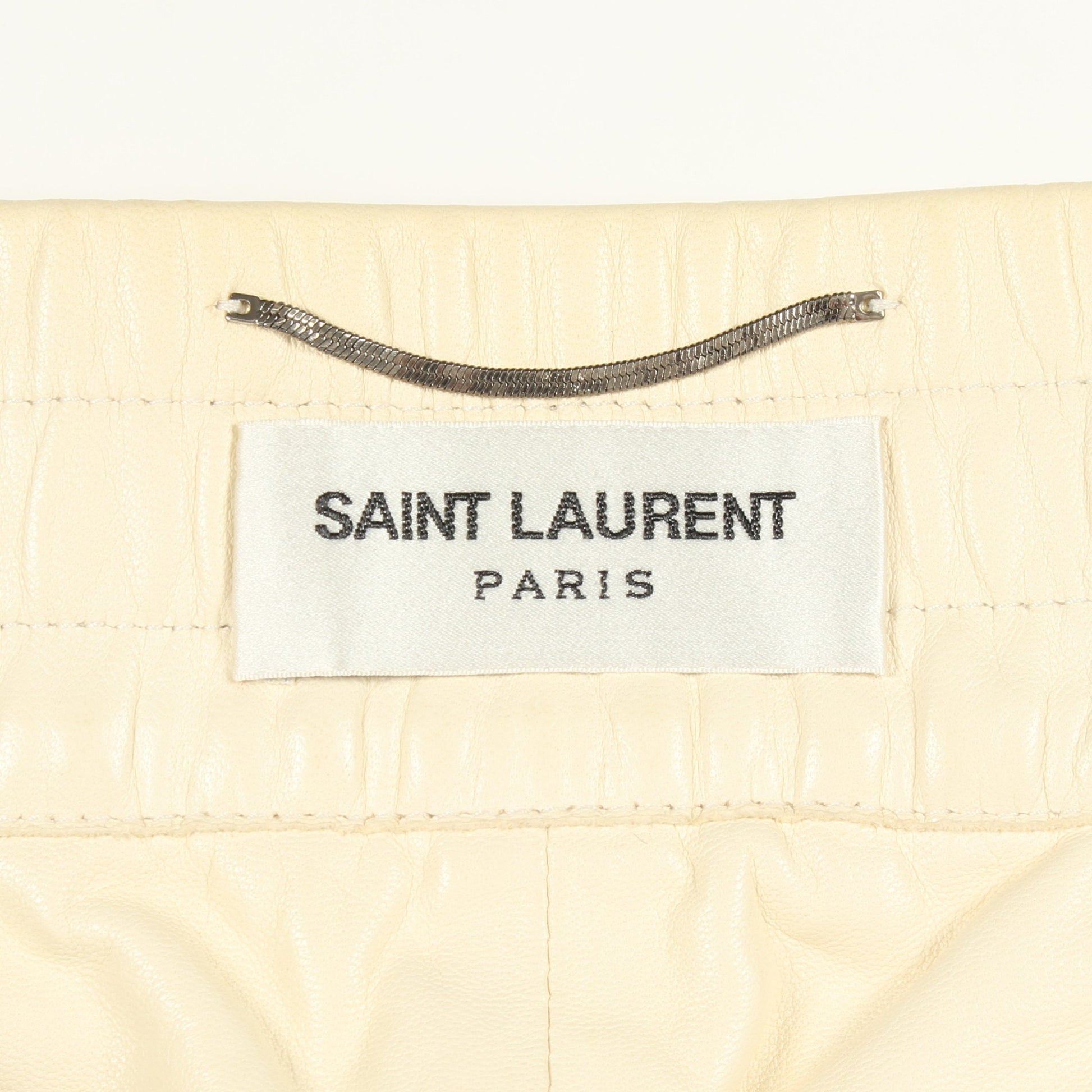ジョガーパンツ イージーパンツ ラムレザー アイボリー サンローランパリ ボトムス SAINT LAURENT PARIS