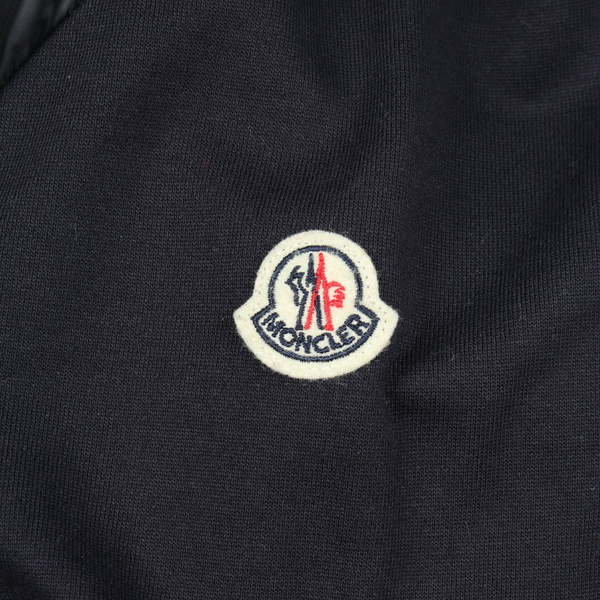 フード付き 切替 ダウンジャケット ナイロン コットン ネイビー モンクレール アウター MONCLER