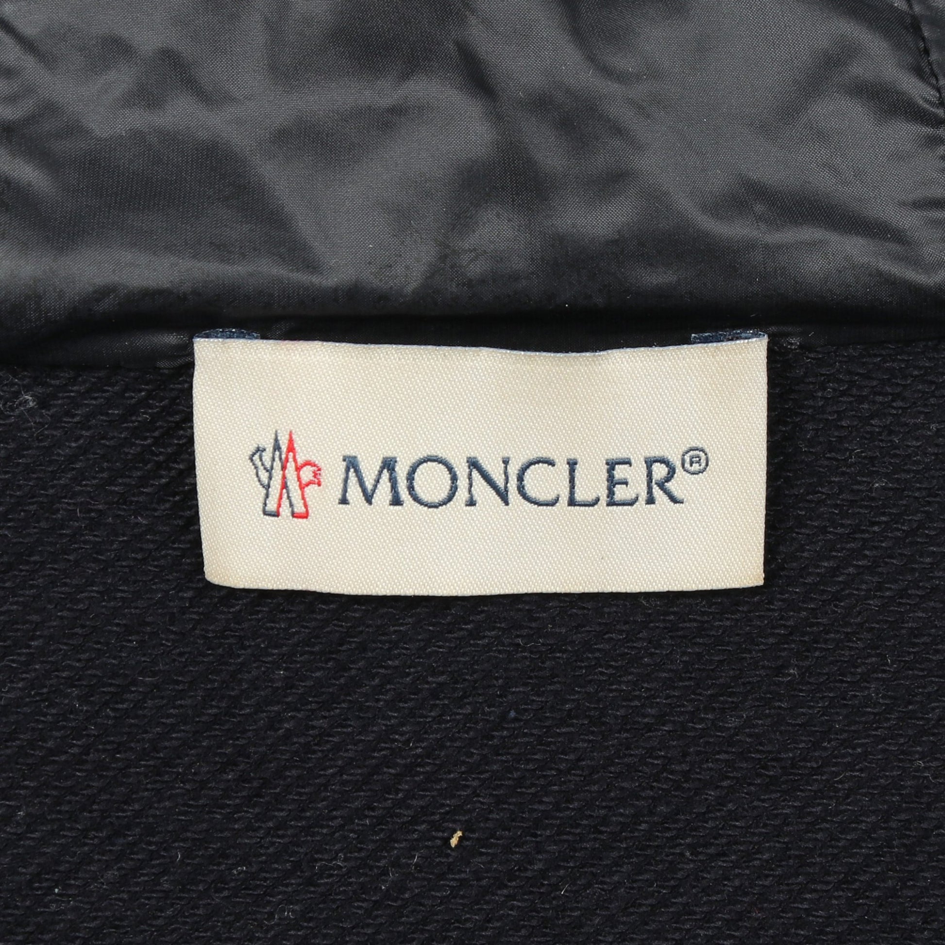 フード付き 切替 ダウンジャケット ナイロン コットン ネイビー モンクレール アウター MONCLER