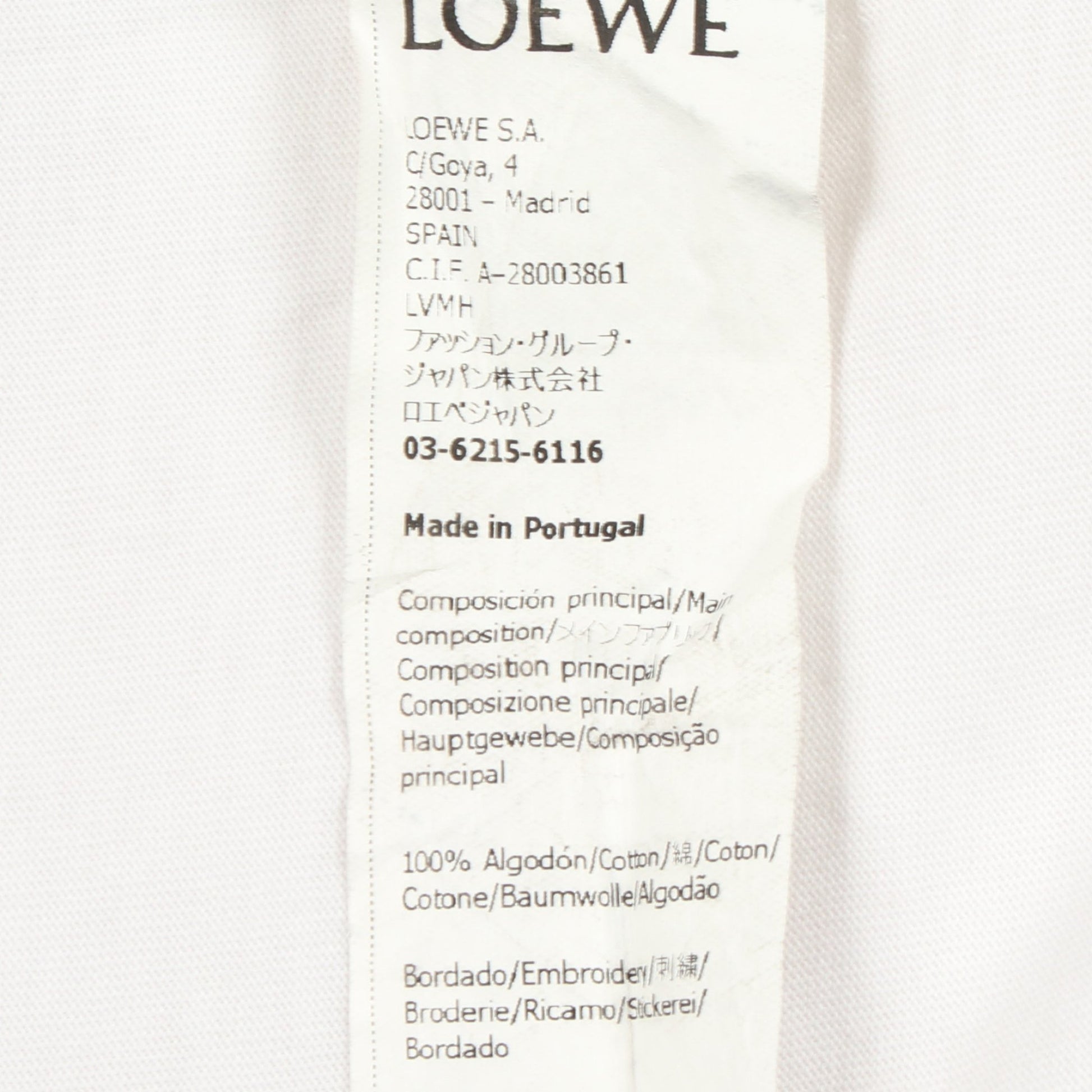 LOEWE × STUDIO GHIBLI 千と千尋の神隠し クルーネック 半袖Tシャツ コットン ホワイト マルチカラー ロエベ トップス LOEWE