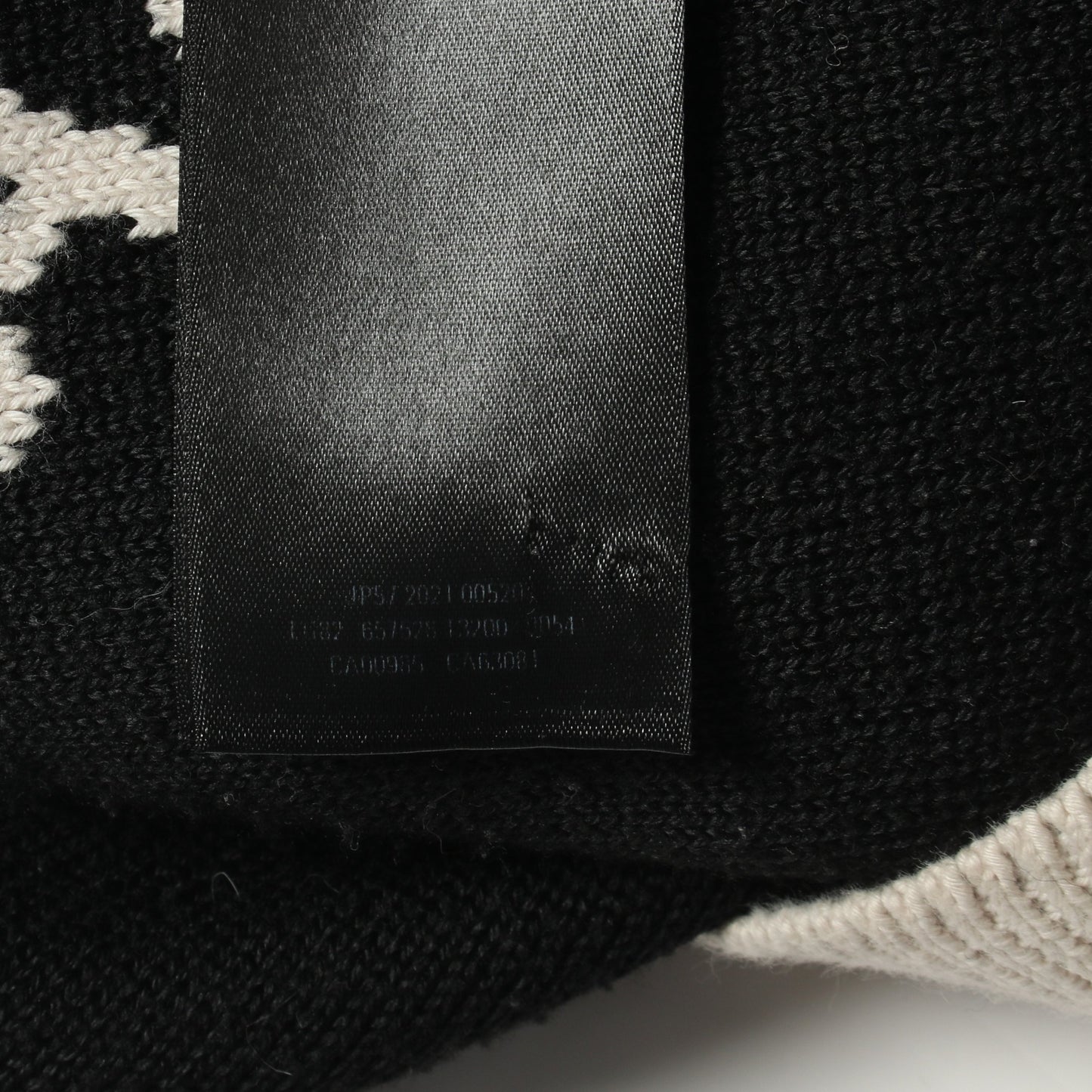 オールオーバーロゴ ニット コットン ウール アイボリー ブラック バレンシアガ トップス BALENCIAGA