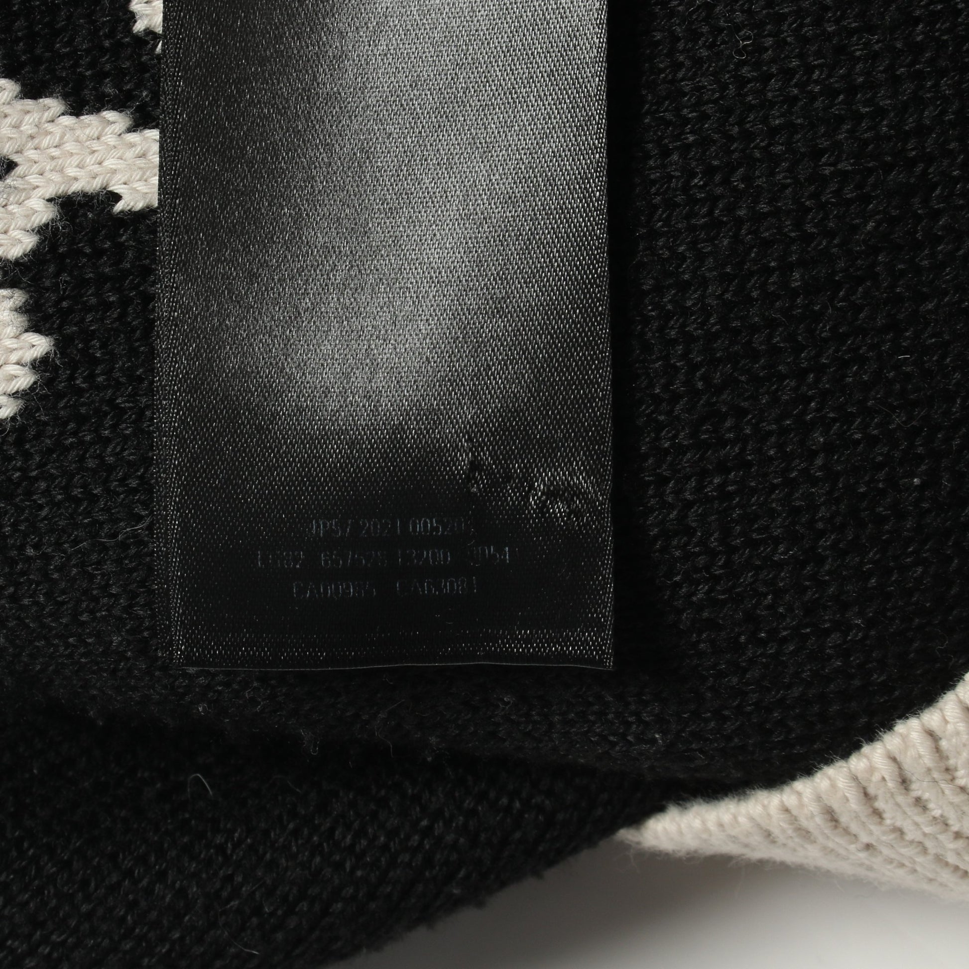 オールオーバーロゴ ニット コットン ウール アイボリー ブラック バレンシアガ トップス BALENCIAGA