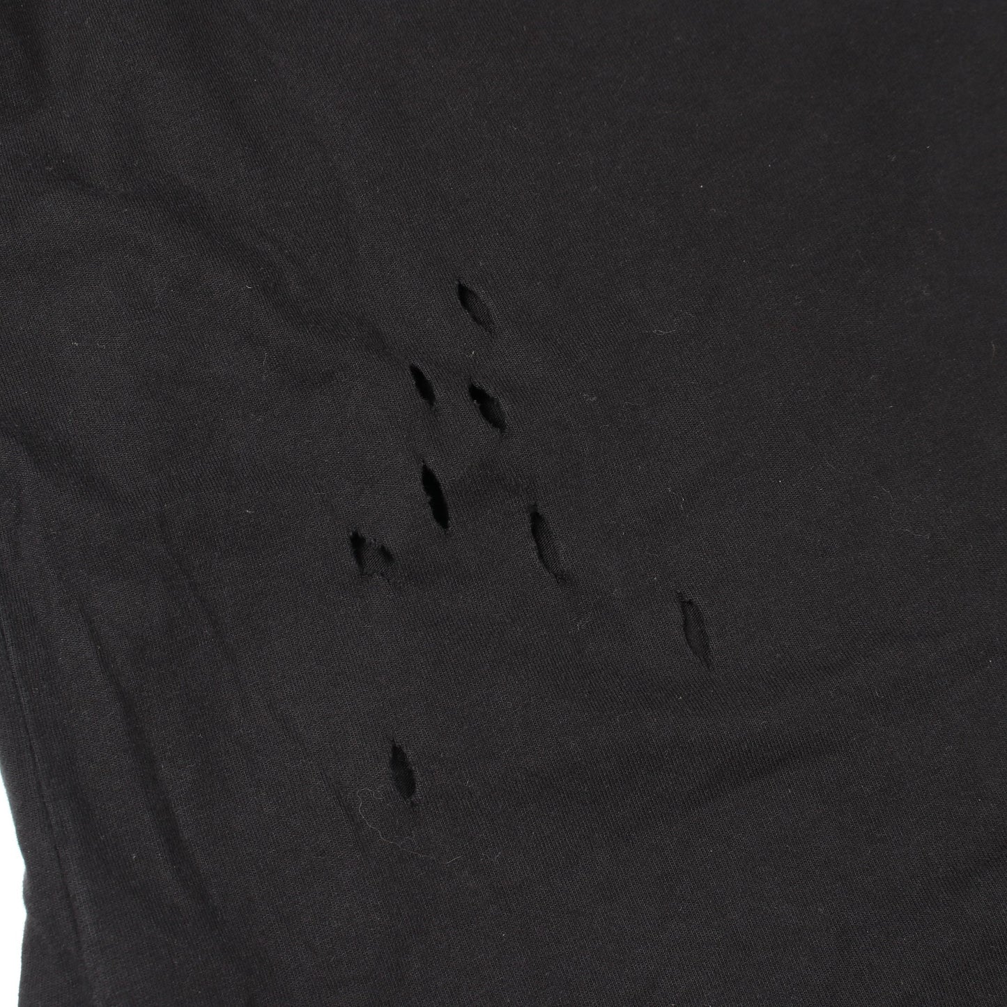 MAISON BALENCIAGA クラッシュ加工 ロゴプリント Tシャツ 長袖Tシャツ コットン ブラック バレンシアガ トップス BALENCIAGA