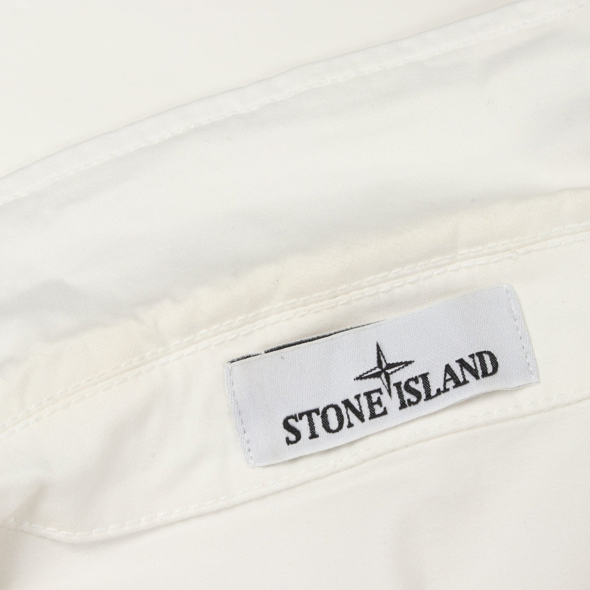 ジップアップ シャツジャケット ブルゾン コットン ホワイト ストーンアイランド アウター Stone Island