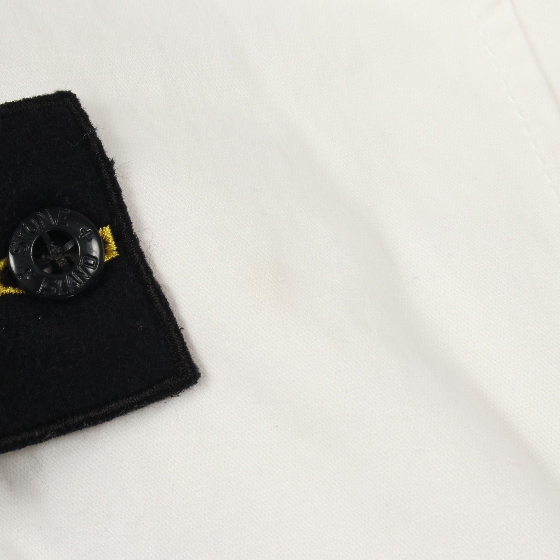 ジップアップ シャツジャケット ブルゾン コットン ホワイト ストーンアイランド アウター Stone Island