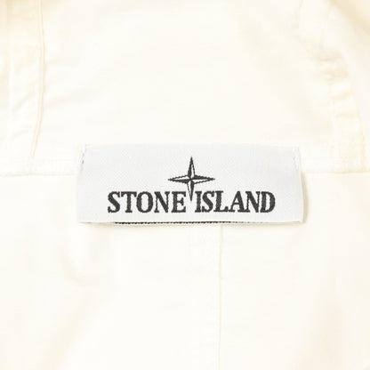 アノラック プルオーバー シャツパーカー マウンテンパーカー コットン ホワイト ストーンアイランド アウター Stone Island