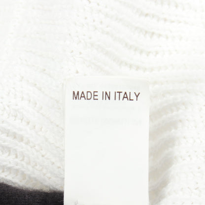 ビーズ ロング カーディガン コットン ホワイト シルバー ブルネロクチネリ トップス BRUNELLO CUCINELLI