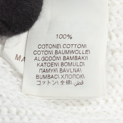 ビーズ ロング カーディガン コットン ホワイト シルバー ブルネロクチネリ トップス BRUNELLO CUCINELLI