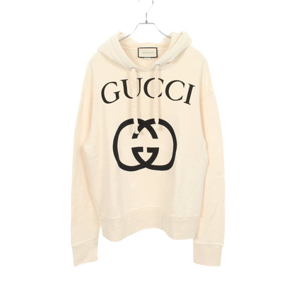インターロッキングG プルオーバーパーカー コットン アイボリー グッチ トップス GUCCI