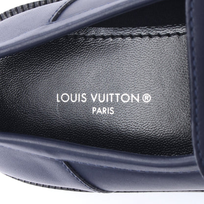 アカデミーライン チェーン ローファー レザー ネイビー ルイヴィトン シューズ LOUIS VUITTON
