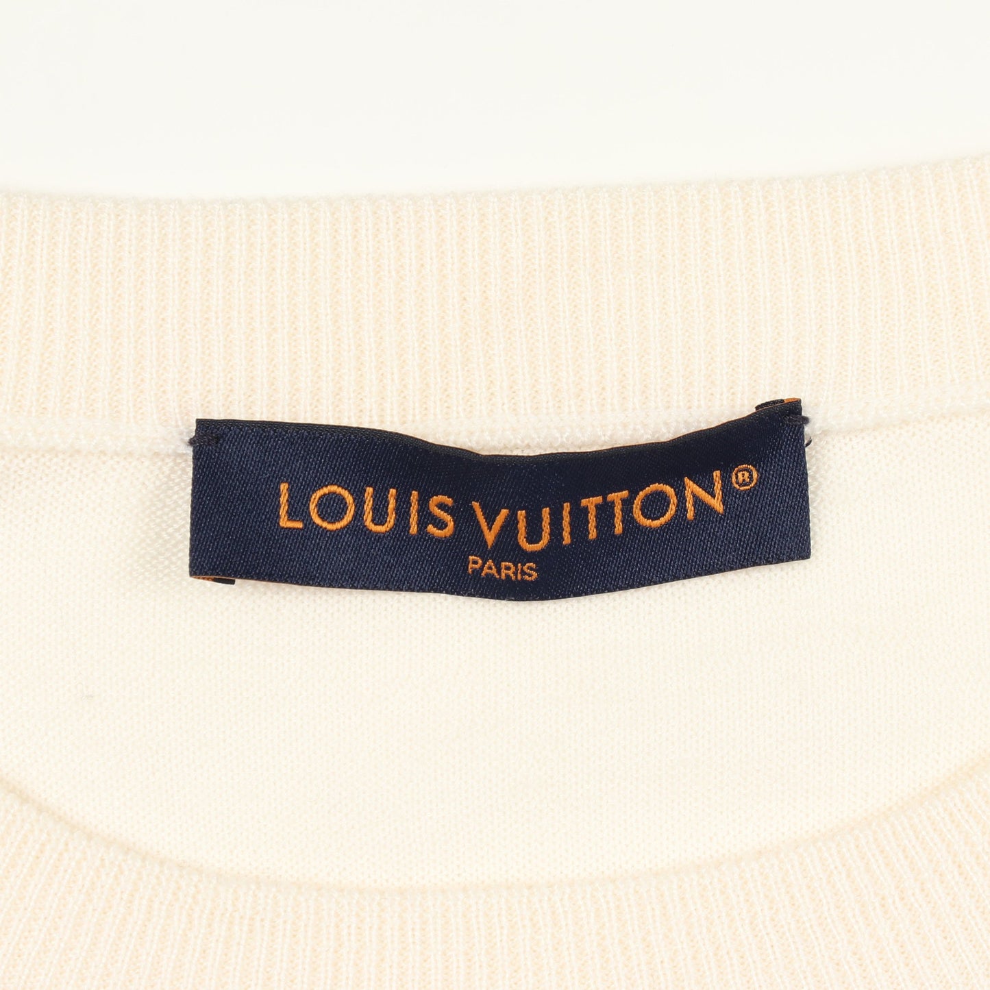 シスルインターシャ プルオーバー ニット ウール オフホワイト マルチカラー ルイヴィトン トップス LOUIS VUITTON